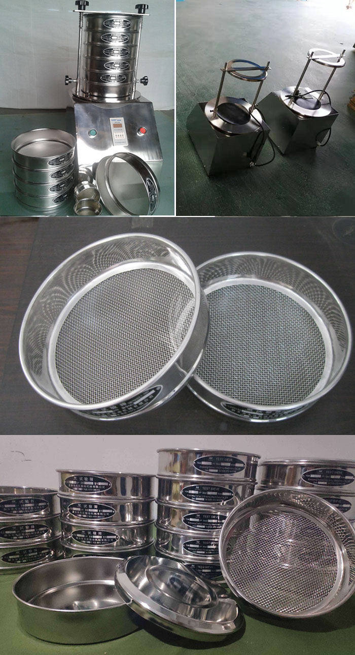 200mm型試驗(yàn)篩篩框，篩機(jī)細(xì)節(jié)展示圖