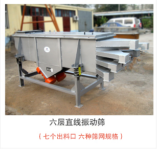 六層直線振動(dòng)篩加裝制成裝置，灰色油漆出口產(chǎn)品