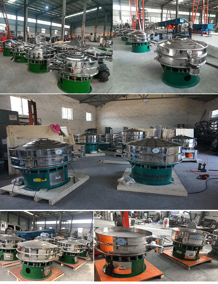 展示廳展示旋振篩，批量展示不銹鋼振動(dòng)篩，包裝氣體保護(hù)振動(dòng)篩，批量展示碳鋼旋振篩